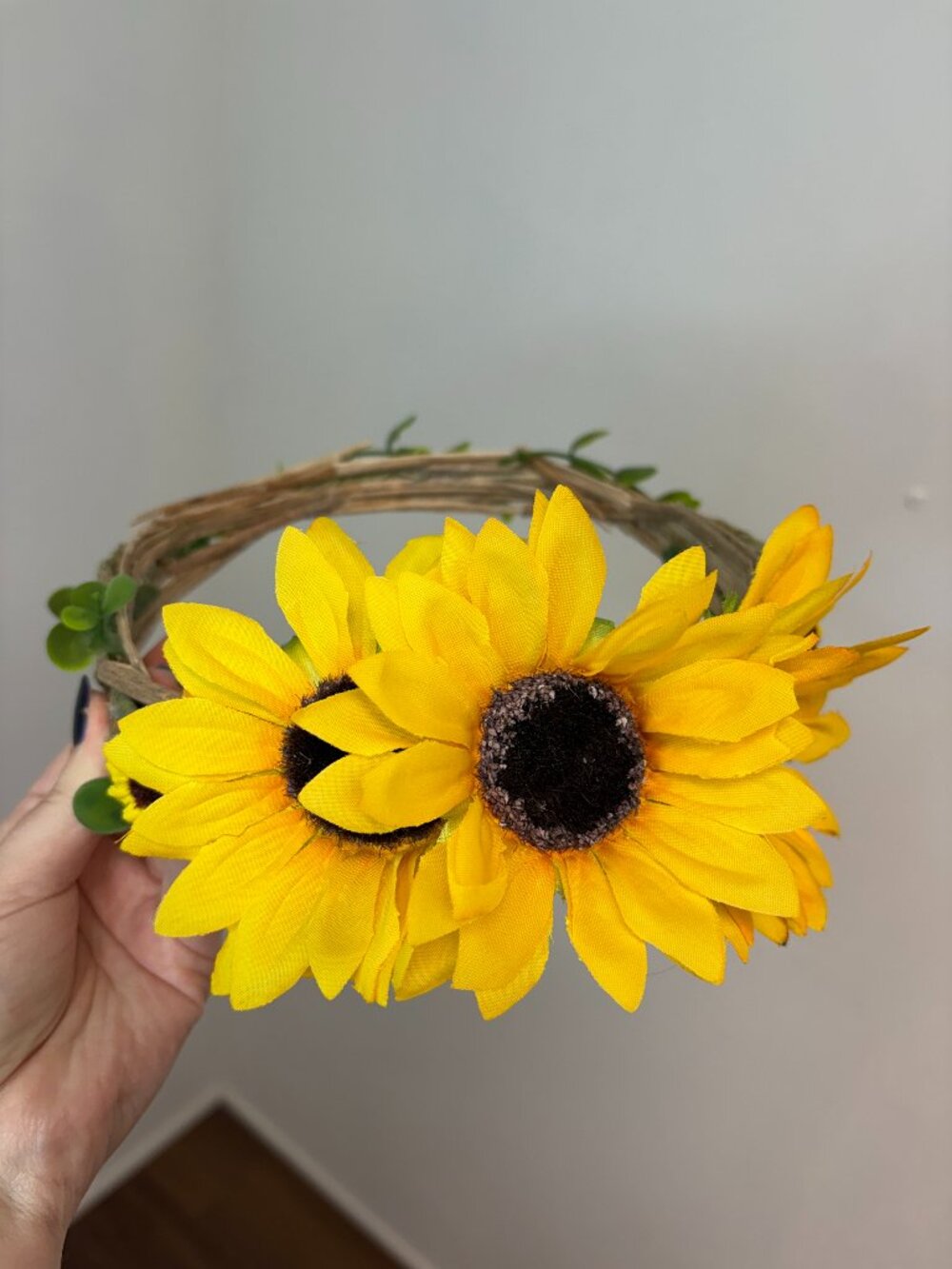 Sunflower Flower Crown Headband Fall Ren Faire Handmade Renaissance Fairy Floral